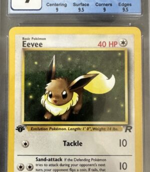 Eevee Pokemon(2000)Team Rocket 1st Edition - 5582 Mint 9